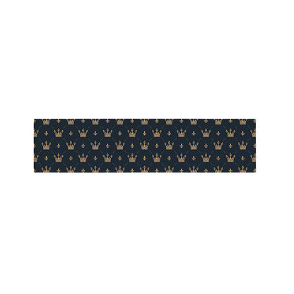 Vintage Crown Pattern Print Bed Runner
