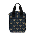 Vintage Crown Pattern Print Bible Tote Bag