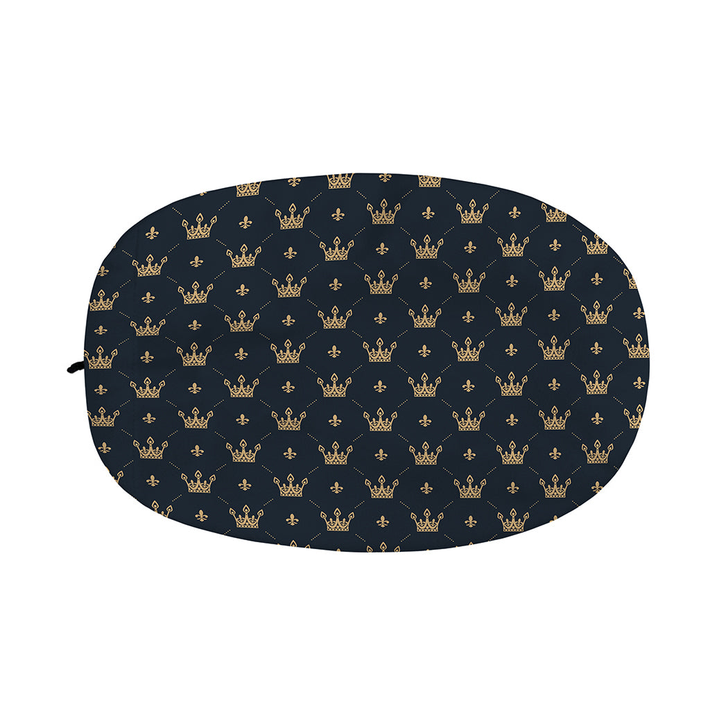 Vintage Crown Pattern Print Car Side Mirror Covers