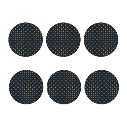 Vintage Crown Pattern Print Coaster Set