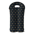 Vintage Crown Pattern Print Double Neoprene Wine Tote