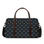 Vintage Crown Pattern Print Duffle Bag