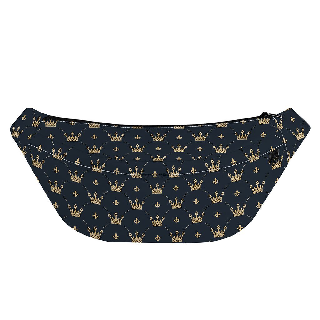 Vintage Crown Pattern Print Fanny Pack
