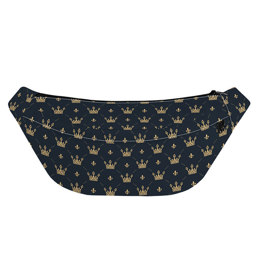 Vintage Crown Pattern Print Fanny Pack