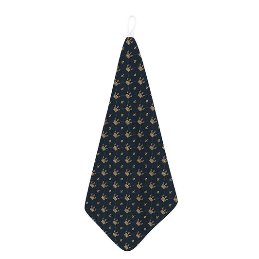 Vintage Crown Pattern Print Hand Towel
