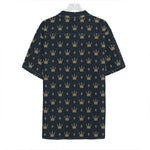 Vintage Crown Pattern Print Hawaiian Shirt
