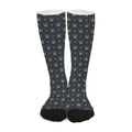 Vintage Crown Pattern Print Long Socks