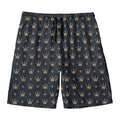 Vintage Crown Pattern Print Men's Swim Trunks