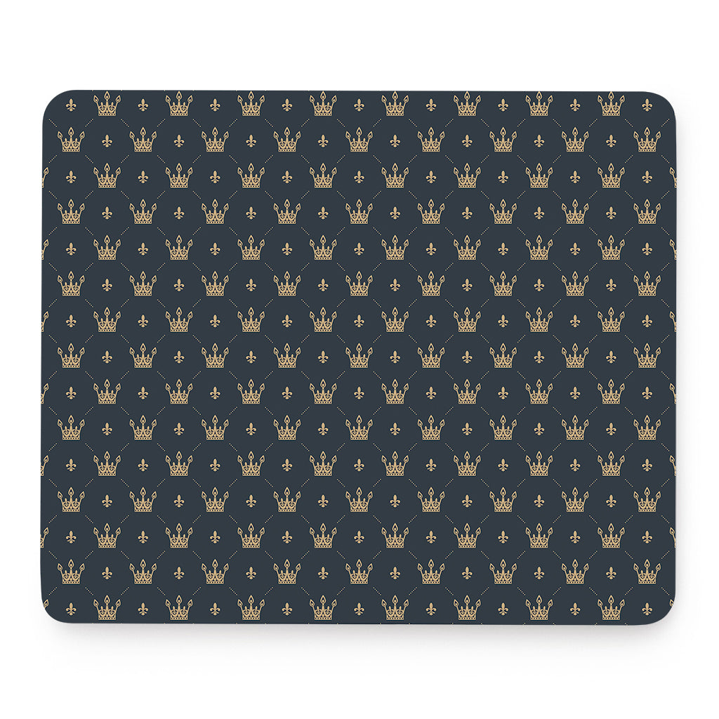 Vintage Crown Pattern Print Mouse Pad