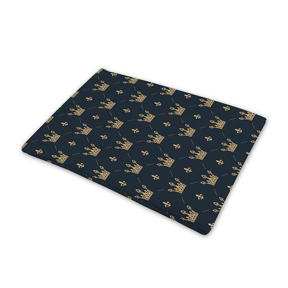Vintage Crown Pattern Print Pet Cooling Mat Cover