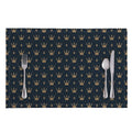 Vintage Crown Pattern Print Placemat
