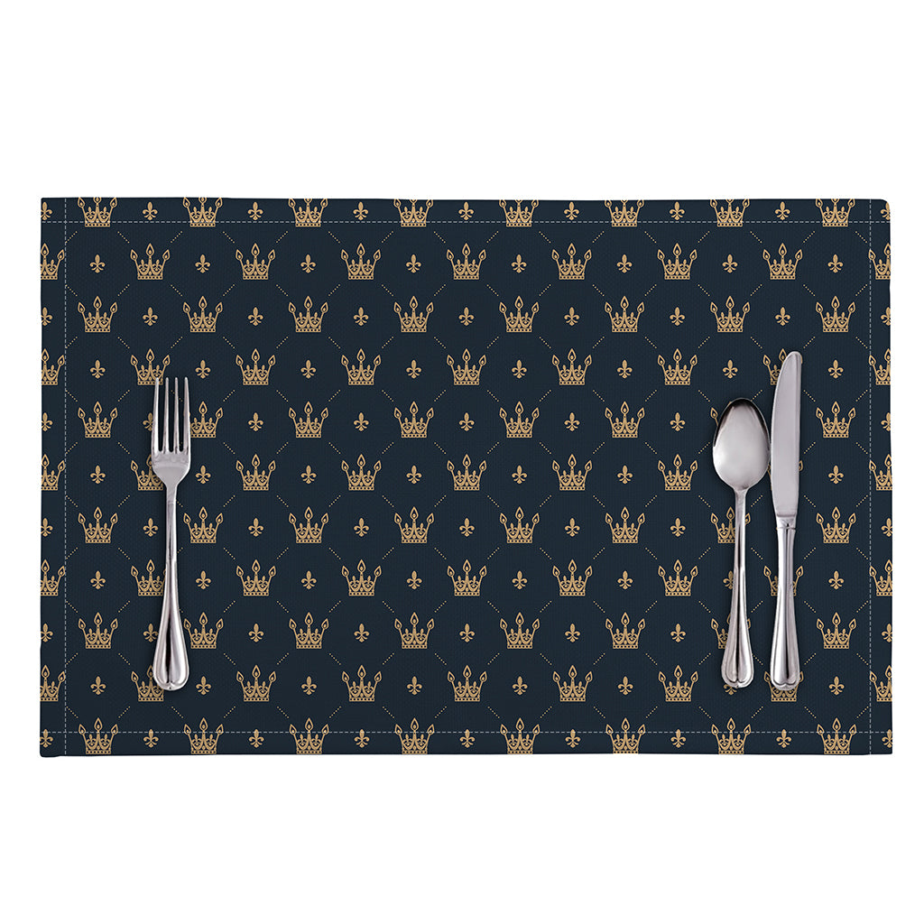 Vintage Crown Pattern Print Placemat