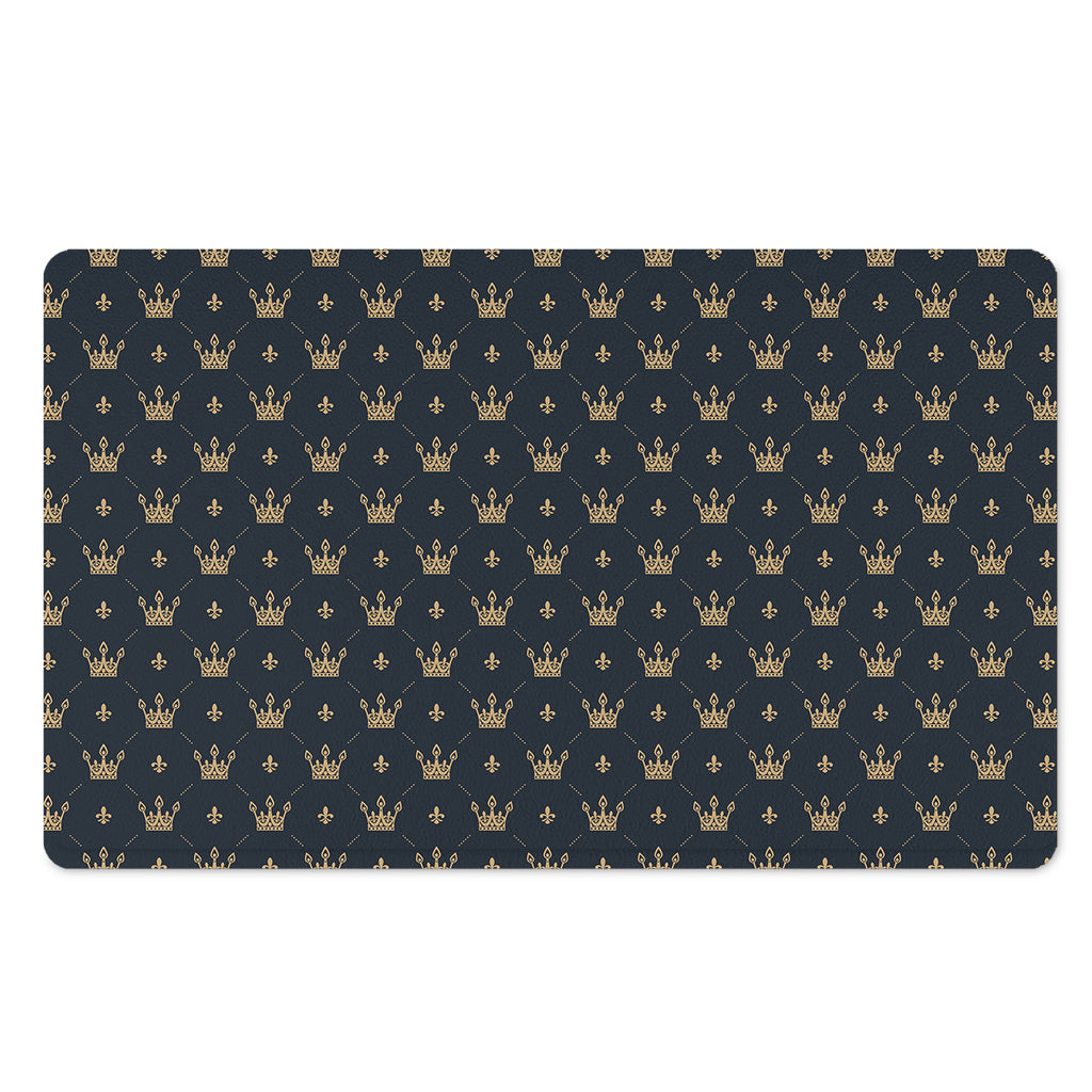 Vintage Crown Pattern Print Polyester Doormat