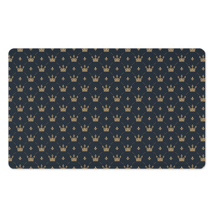 Vintage Crown Pattern Print Polyester Doormat