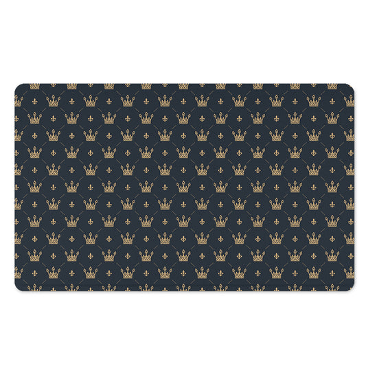 Vintage Crown Pattern Print Polyester Doormat