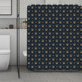 Vintage Crown Pattern Print Polyester Shower Curtain