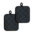 Vintage Crown Pattern Print Pot Holders