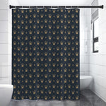 Vintage Crown Pattern Print Premium Shower Curtain