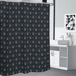 Vintage Crown Pattern Print Premium Shower Curtain
