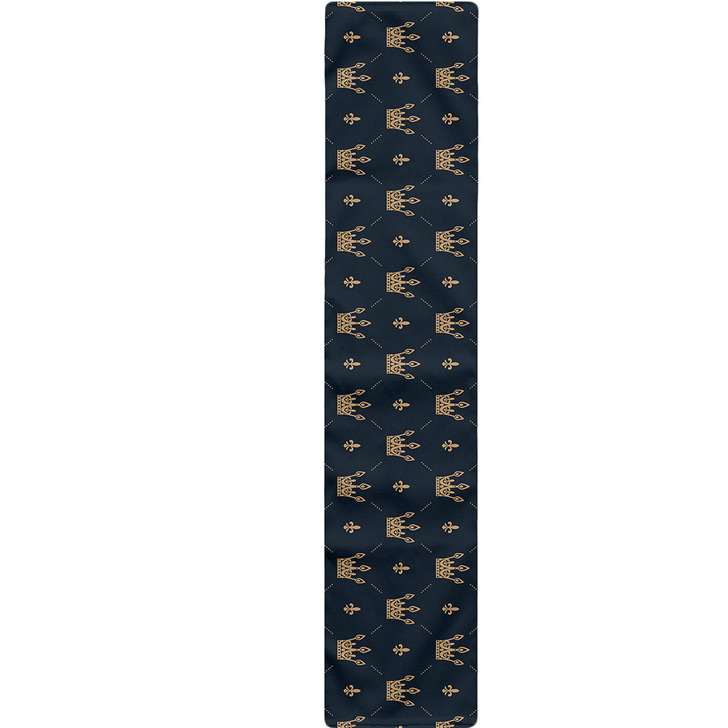 Vintage Crown Pattern Print Table Runner