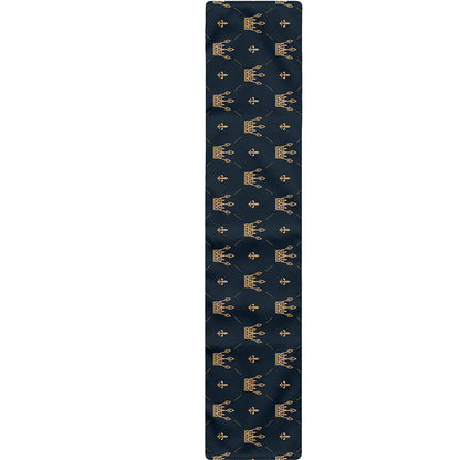 Vintage Crown Pattern Print Table Runner