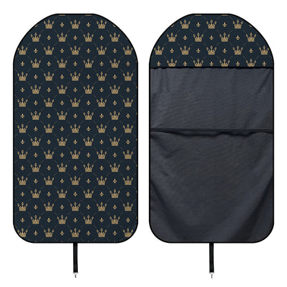 Vintage Crown Pattern Print Waterproof Car Seat Cover