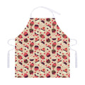 Vintage Cupcake Pattern Print Adjustable Apron