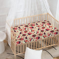 Vintage Cupcake Pattern Print Baby Crib Sheet