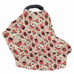 Vintage Cupcake Pattern Print Baby Seat Cover
