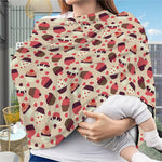 Vintage Cupcake Pattern Print Baby Seat Cover