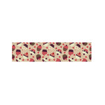 Vintage Cupcake Pattern Print Bed Runner