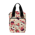 Vintage Cupcake Pattern Print Bible Tote Bag
