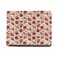 Vintage Cupcake Pattern Print Bifold Wallet