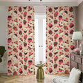Vintage Cupcake Pattern Print Dimout Pencil Pleat Curtains