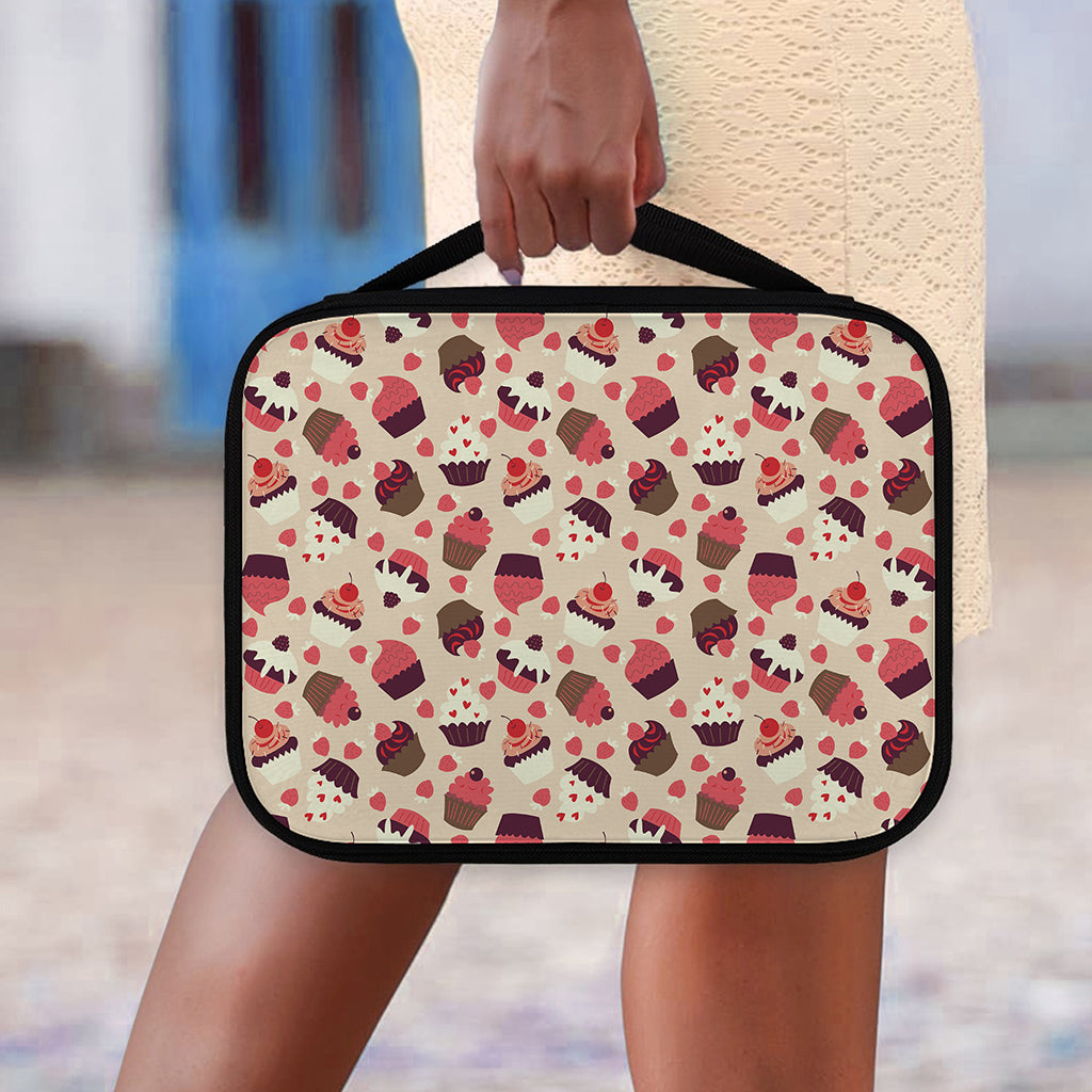 Vintage Cupcake Pattern Print Classic Bible Case