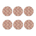 Vintage Cupcake Pattern Print Coaster Set