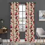 Vintage Cupcake Pattern Print Curtain