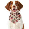 Vintage Cupcake Pattern Print Dog Bandana
