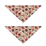 Vintage Cupcake Pattern Print Dog Bandana