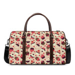 Vintage Cupcake Pattern Print Duffle Bag
