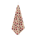 Vintage Cupcake Pattern Print Hand Towel