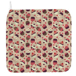 Vintage Cupcake Pattern Print Hand Towel