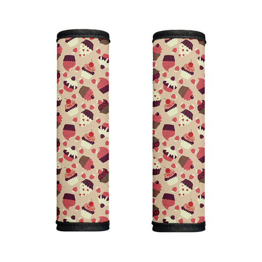 Vintage Cupcake Pattern Print Handle Covers
