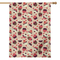 Vintage Cupcake Pattern Print House Flag