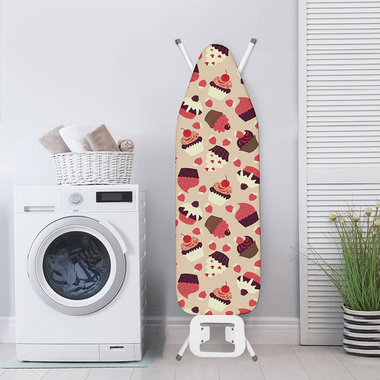 Vintage Cupcake Pattern Print Ironing Board Cover