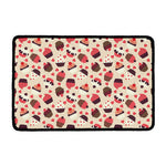 Vintage Cupcake Pattern Print Kitchen Mat
