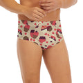 Vintage Cupcake Pattern Print Men's Briefs