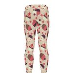 Vintage Cupcake Pattern Print Men's leggings