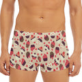 Vintage Cupcake Pattern Print Men's Short Boxer Briefs