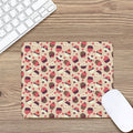 Vintage Cupcake Pattern Print Mouse Pad